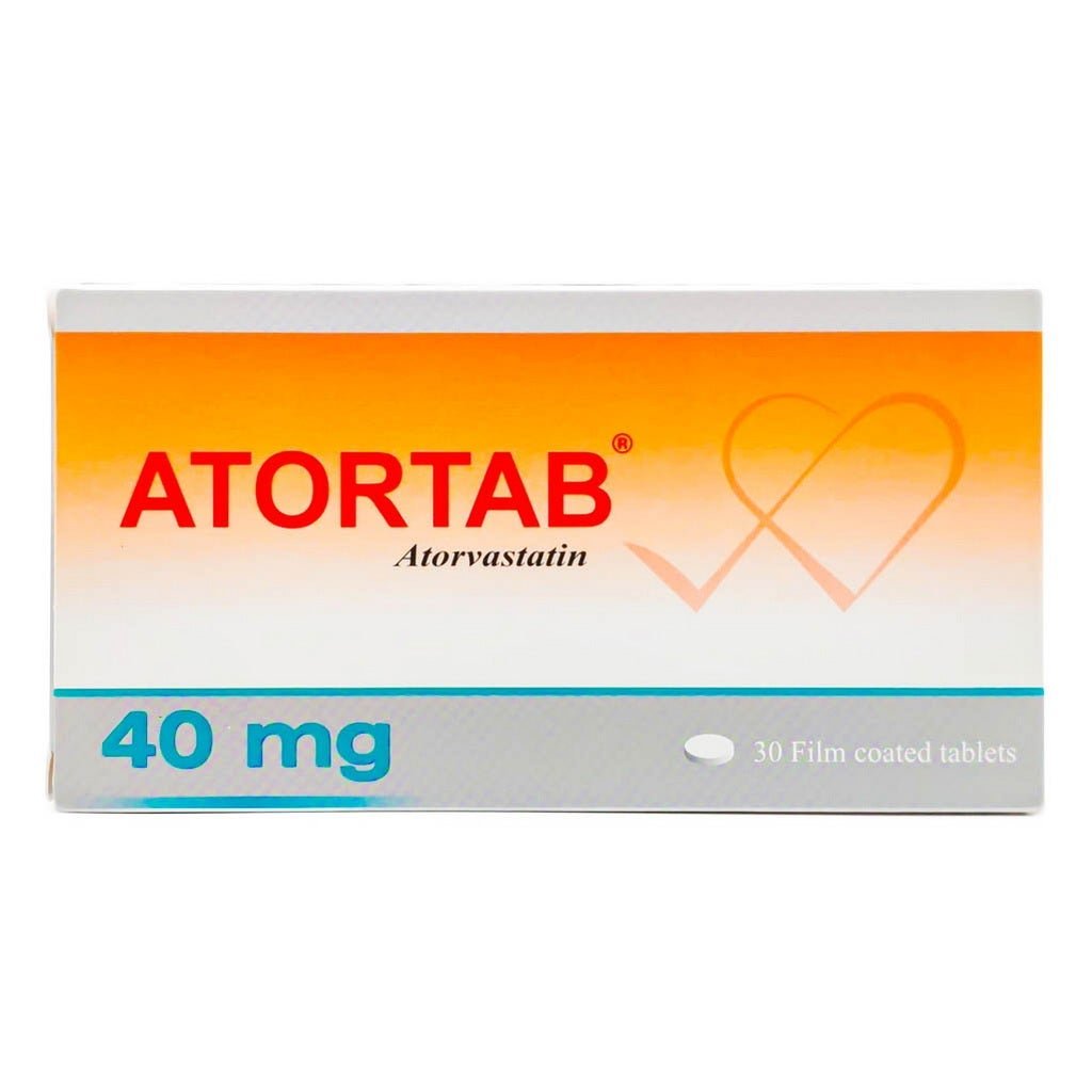 Atortab 40mg Tablets 30's (Atorvastatin)