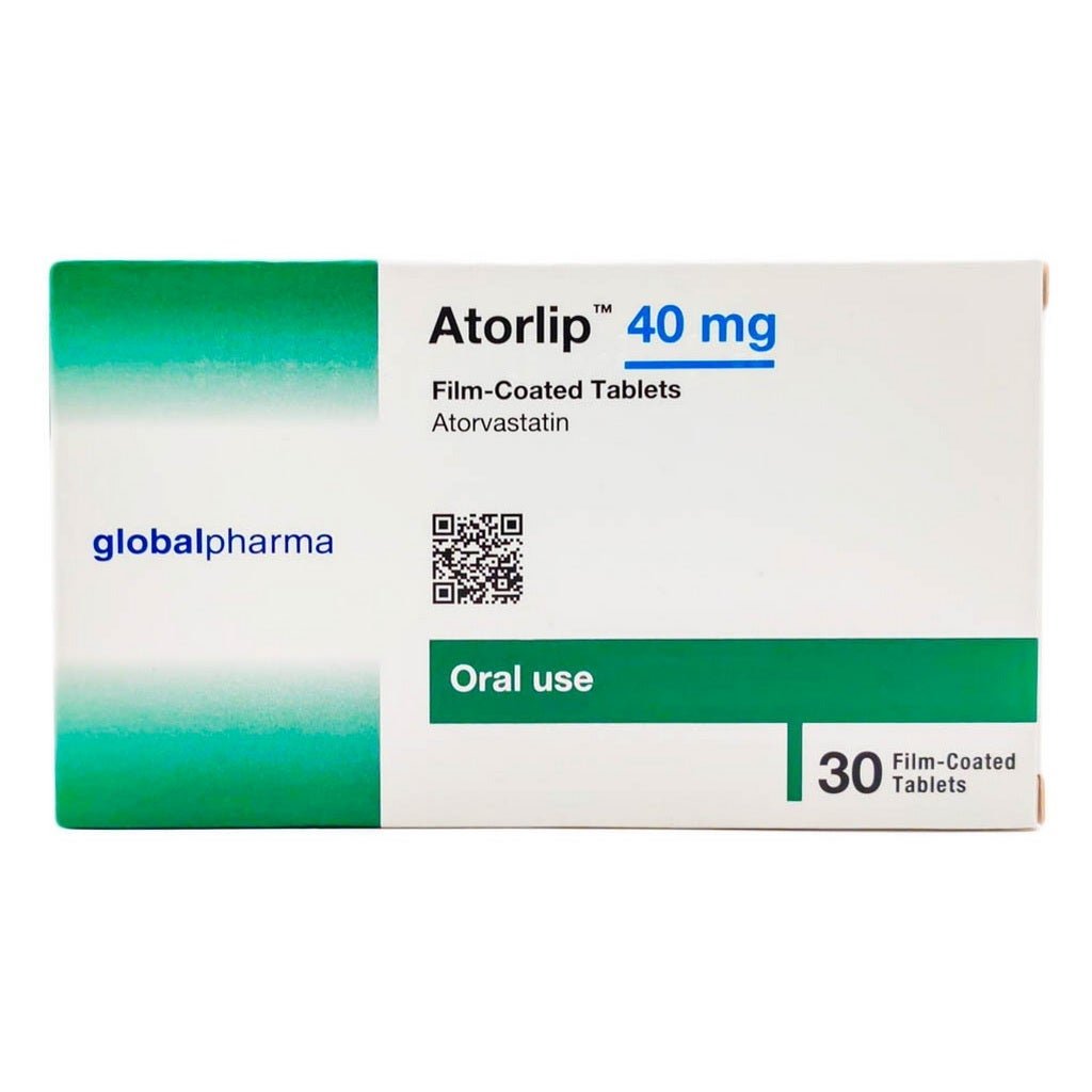 Atorlip 40mg Tablets 30's (Atorvastatin)