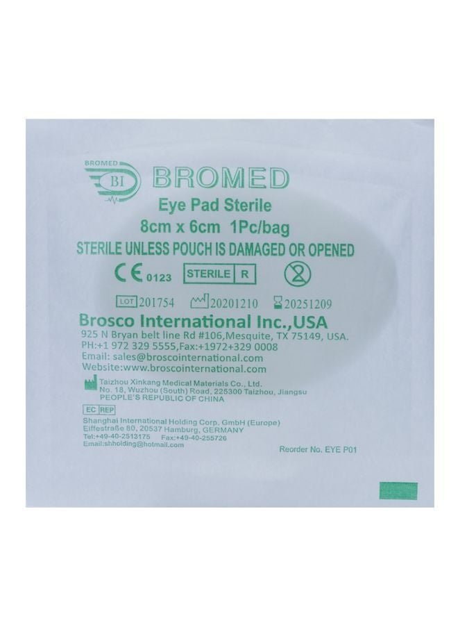 Adv Med Eye Pad Sterile 8cm x 6cm 50s (Bromed)