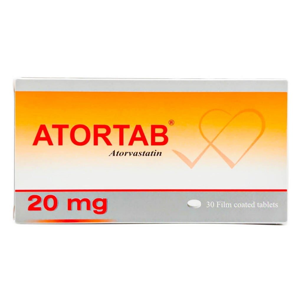 Atortab 20mg Tablets 30's (Atorvastatin)