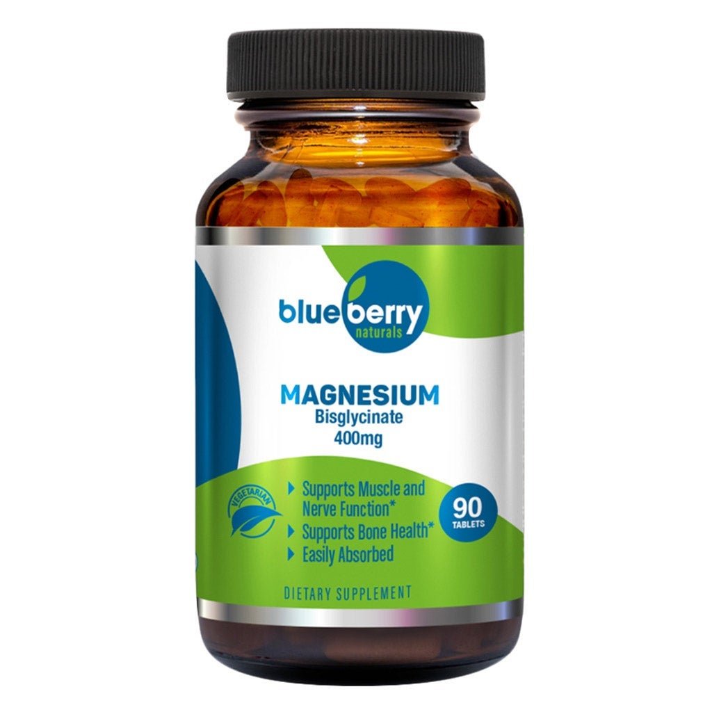 Blueberry Chelated Magnesium 400mg Tablets 90's