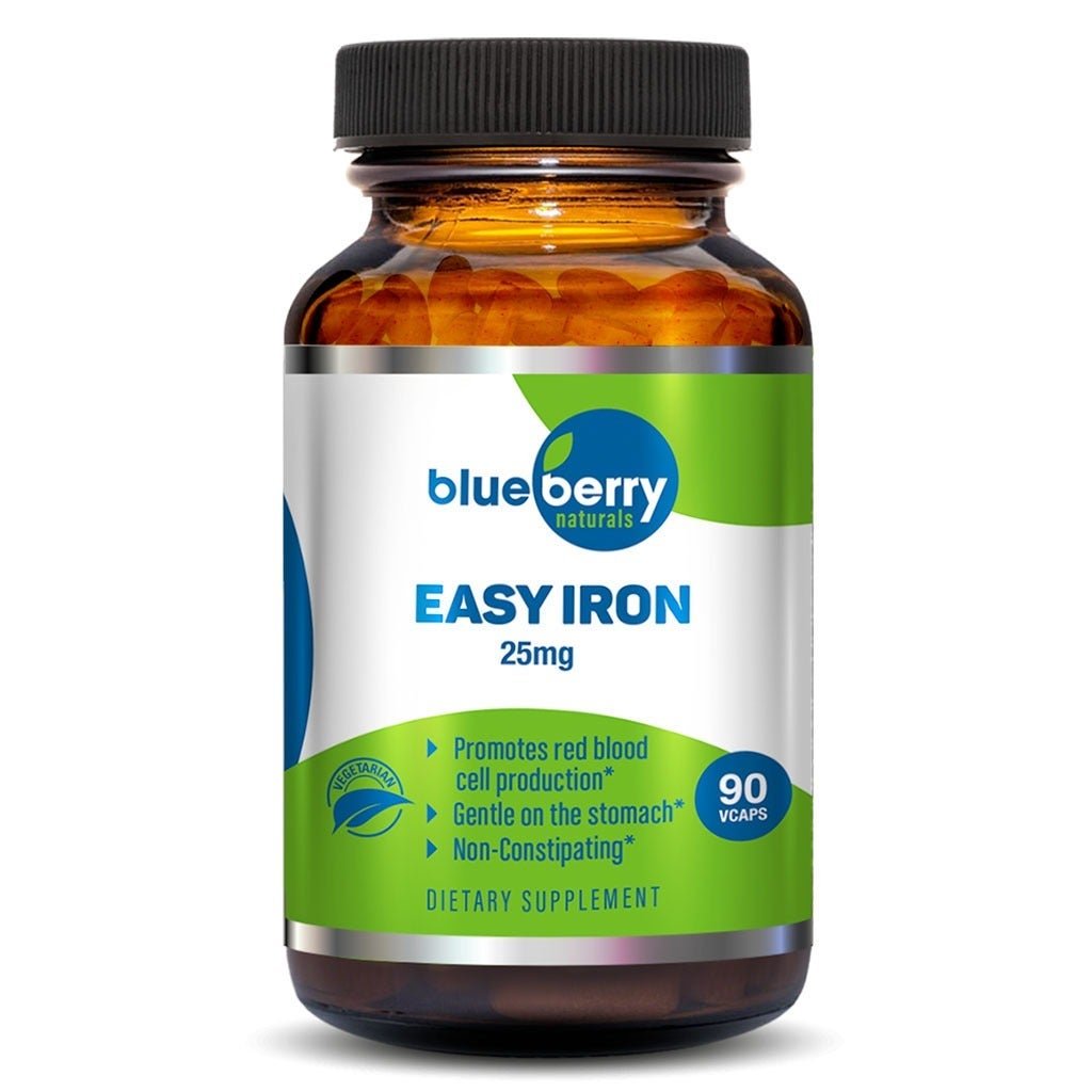 Blueberry Naturals Easy Iron 25mg Veg Capsules 90's