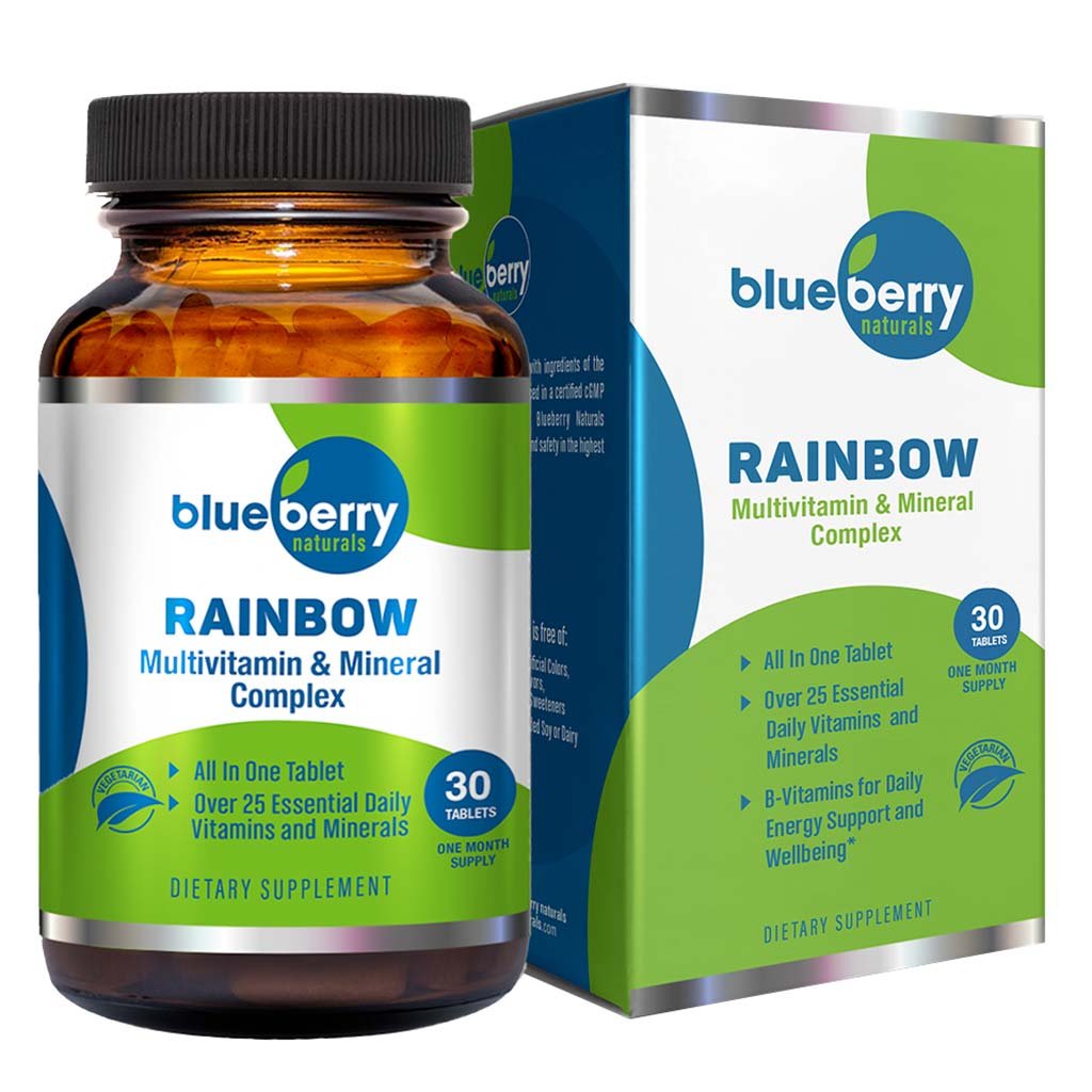 Blueberry Naturals Rainbow Multivitamin & Mineral Tablets 30's