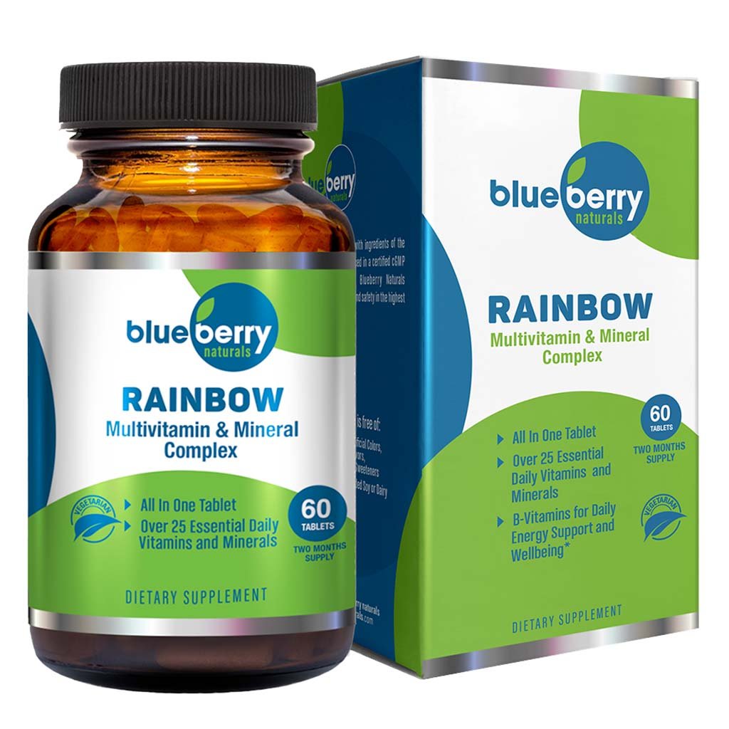 Blueberry Naturals Rainbow Multivitamin & Mineral Tablets 60's