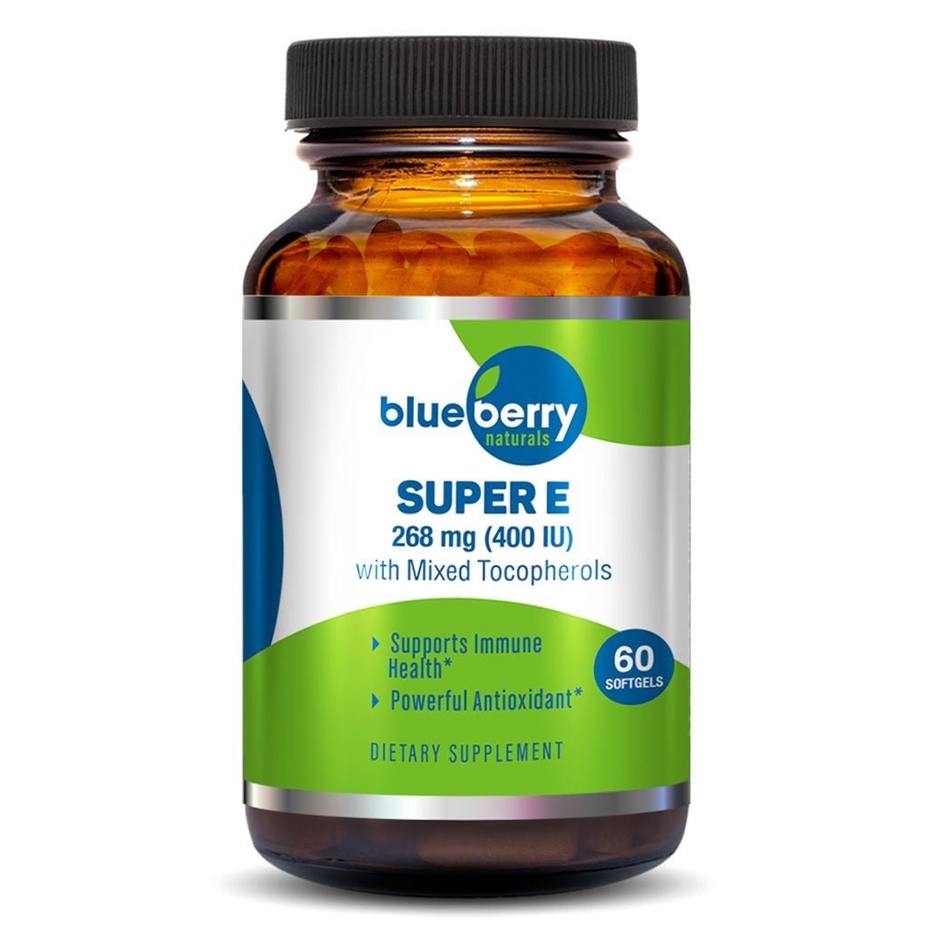 Blueberry Naturals Super E-400 IU Softgels 60's