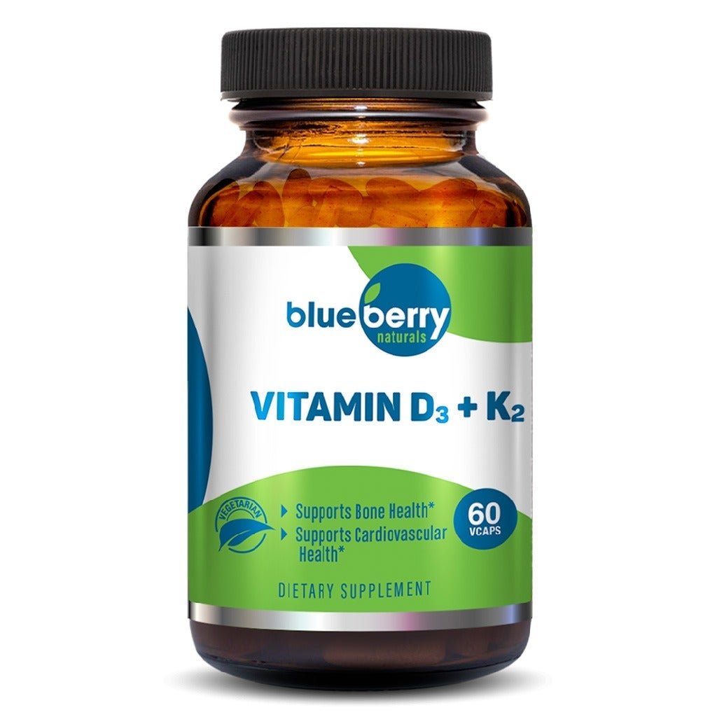 Blueberry Naturals Vitamin D3+K2 Veg Capsules 60's
