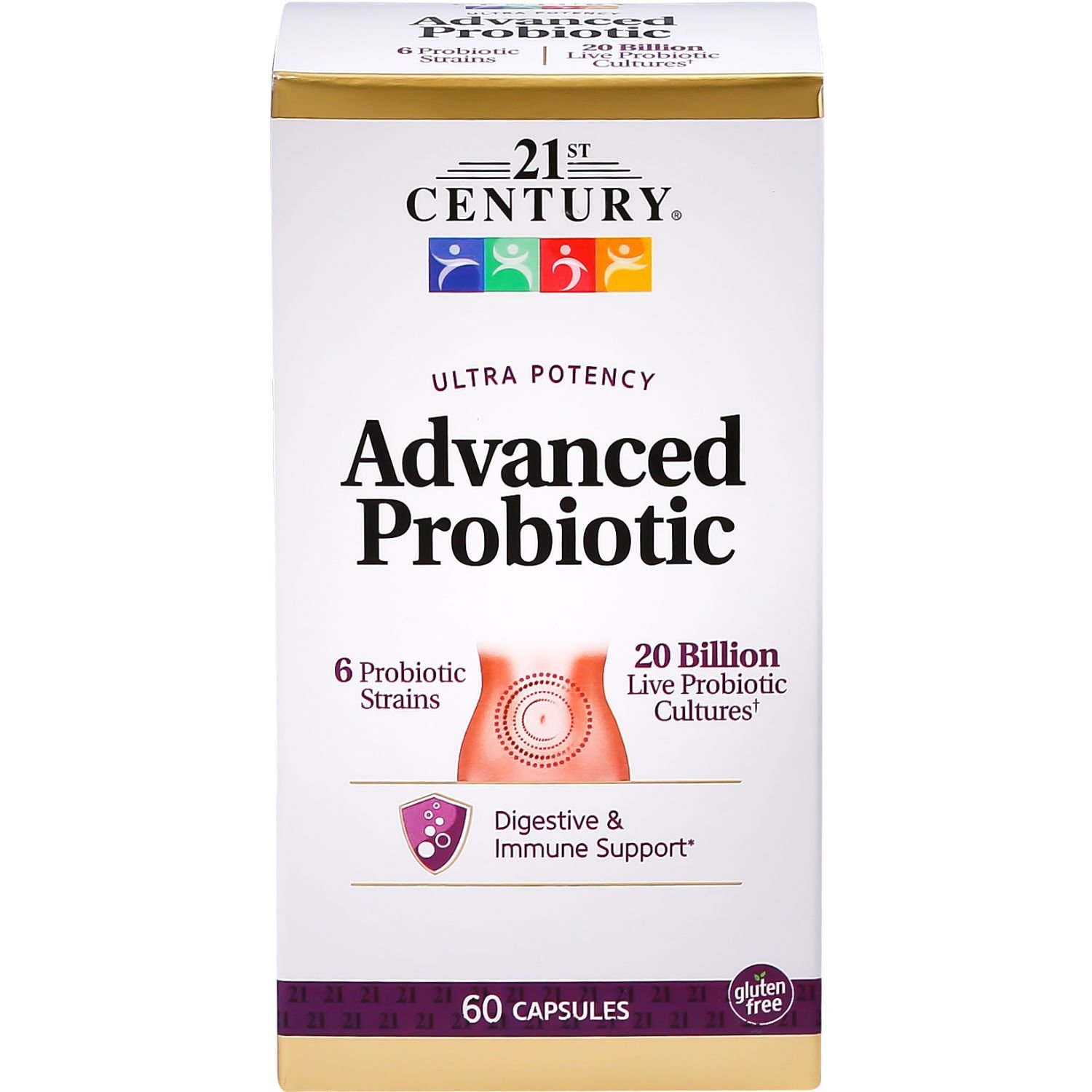 21ST CENTURY ADVANCED PROBIOTIC 60 CAPSULES