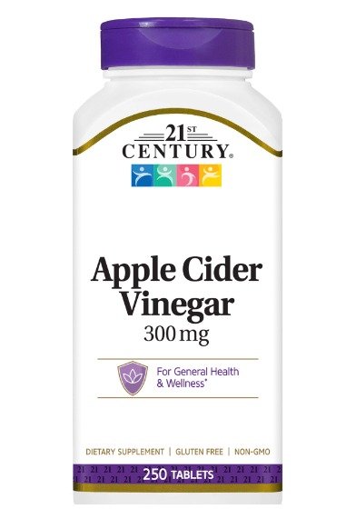 21st century Apple cidar vinegar tab 300mg(250's)